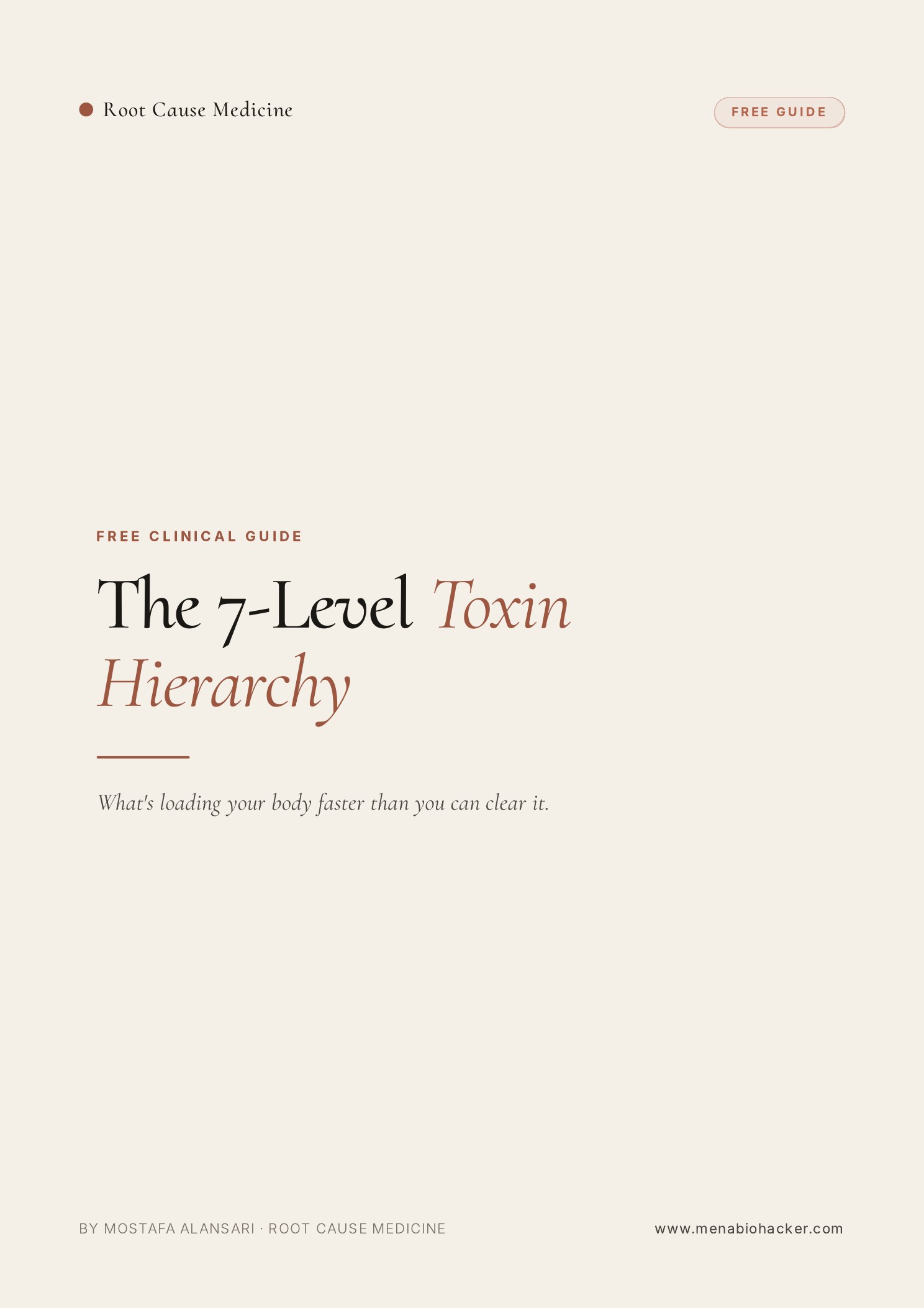 The 7-Level Toxin Hierarchy cover