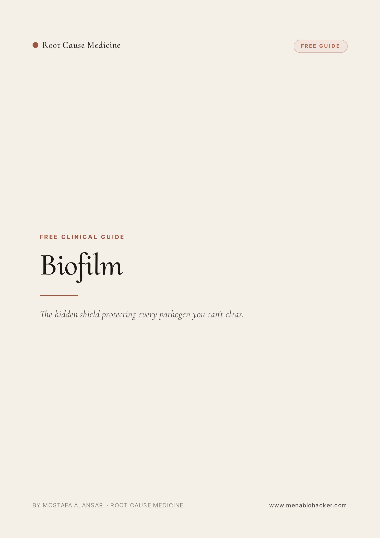 Biofilm cover