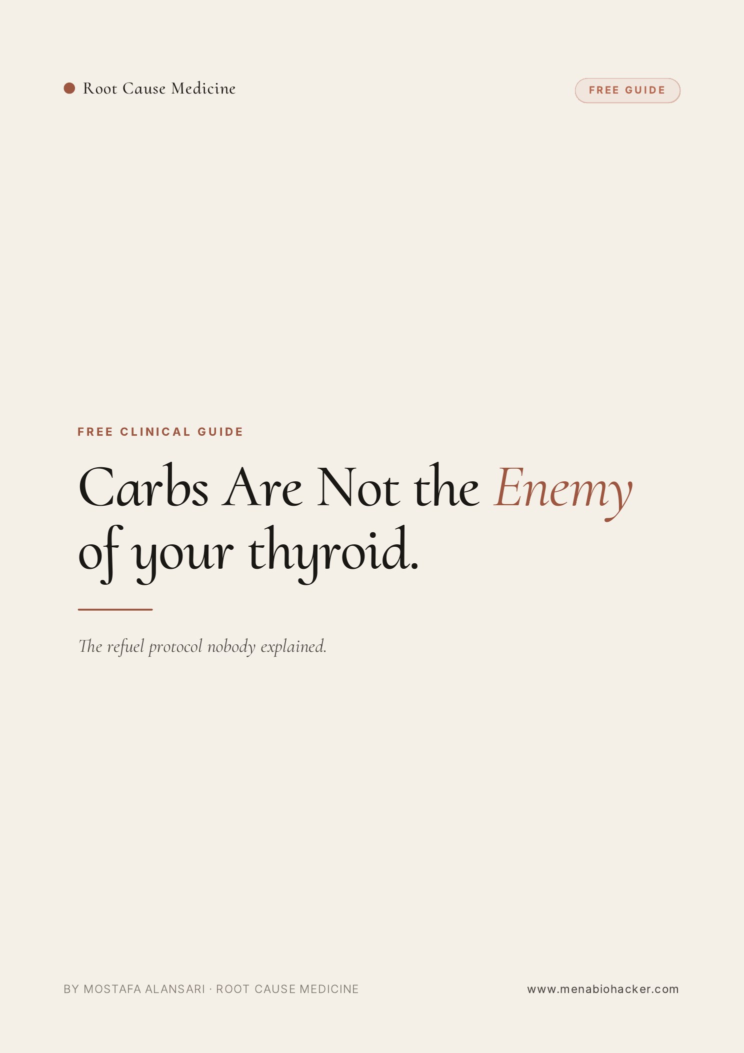 Carbs Are Not the Enemy of Your Thyroid cover