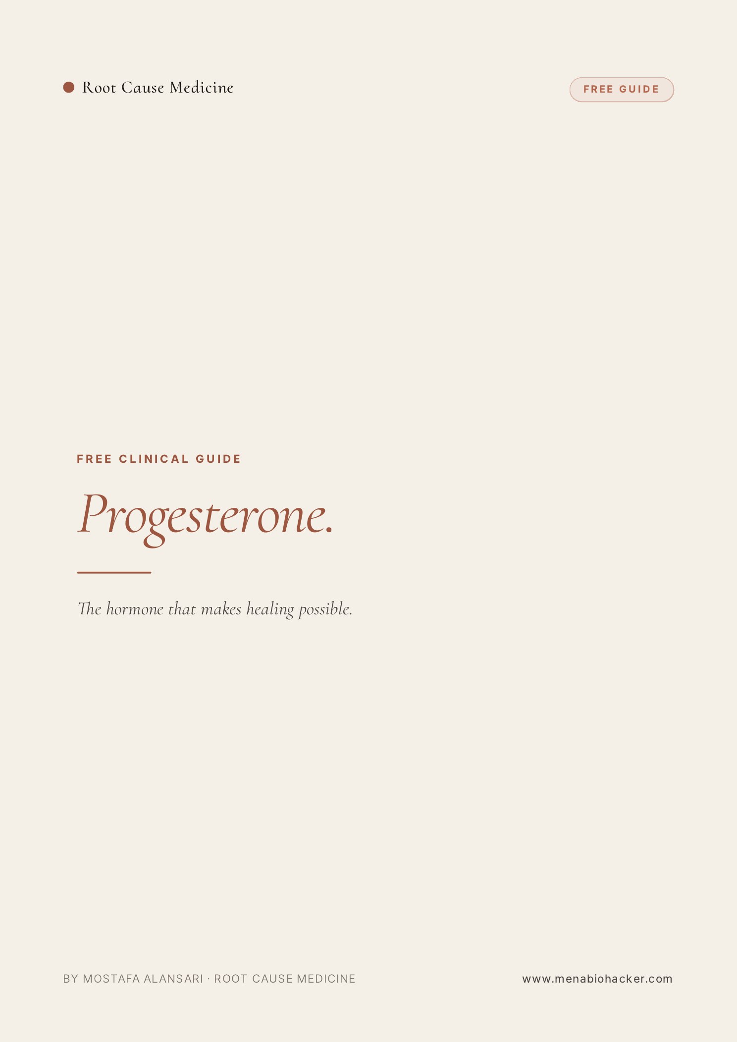 Progesterone cover