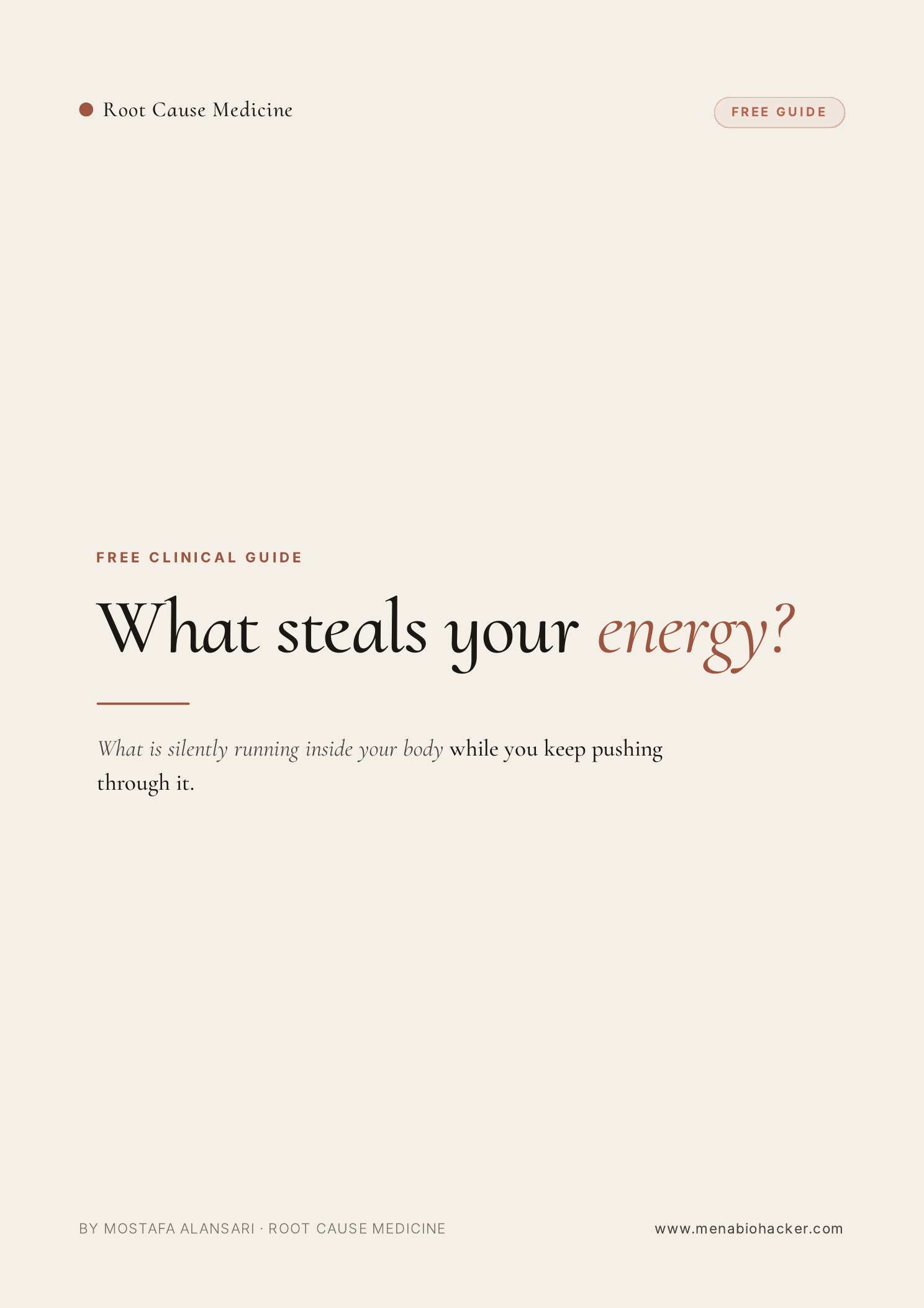 What Steals Your Energy? cover